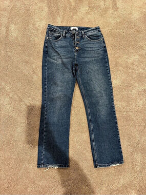 JBD Just Black Denim Straight Leg Jeans in Blue Waist 29